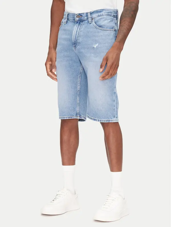 Tommy Jeans Tommy Jeans Kratke traperice Ryan DM0DM21855 Plava Slim Fit