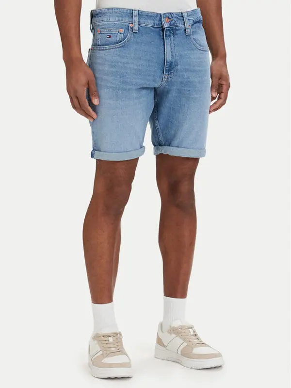 Tommy Jeans Tommy Jeans Kratke traperice Scanton DM0DM22981 Svijetlo plava Slim Fit