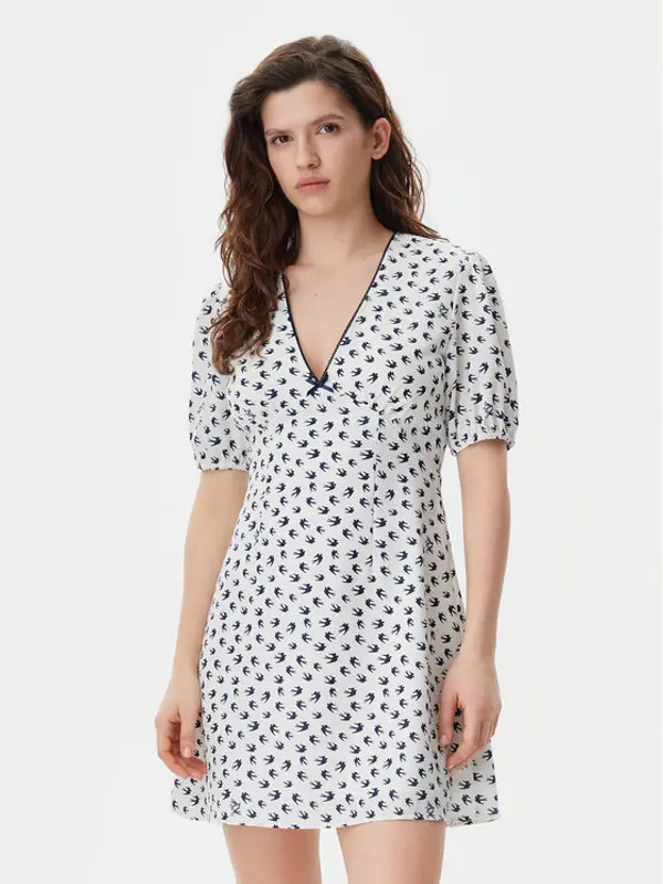 Tommy Jeans Tommy Jeans Ljetna haljina DW0DW20337 Écru Regular Fit
