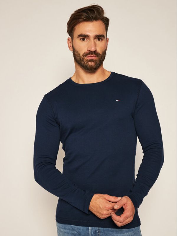 Tommy Jeans Tommy Jeans Majica dugih rukava DM0DM04409 Tamnoplava Slim Fit