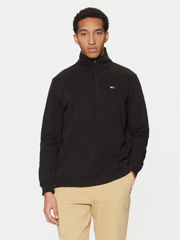 Tommy Jeans Tommy Jeans Majica dugih rukava DM0DM20339 Crna Regular Fit