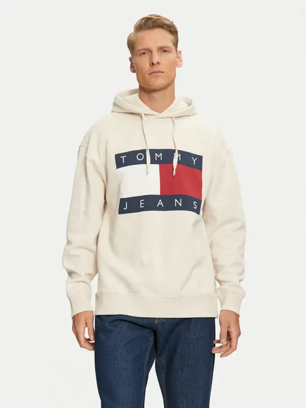 Tommy Jeans Tommy Jeans Majica dugih rukava DM0DM20591 Bež Relaxed Fit