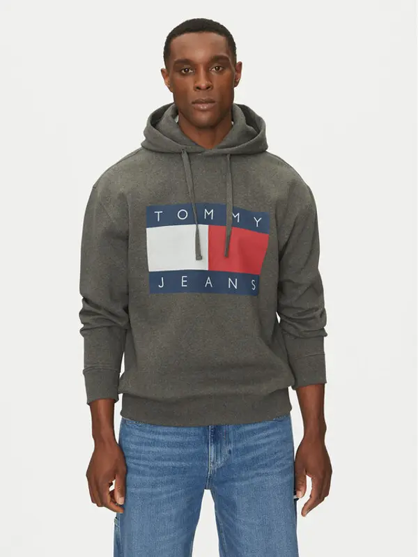 Tommy Jeans Tommy Jeans Majica dugih rukava DM0DM20591 Siva Relaxed Fit