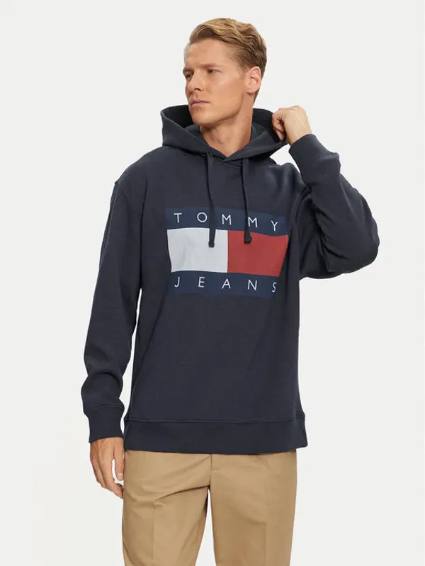 Tommy Jeans Tommy Jeans Majica dugih rukava DM0DM20591 Tamnoplava Relaxed Fit