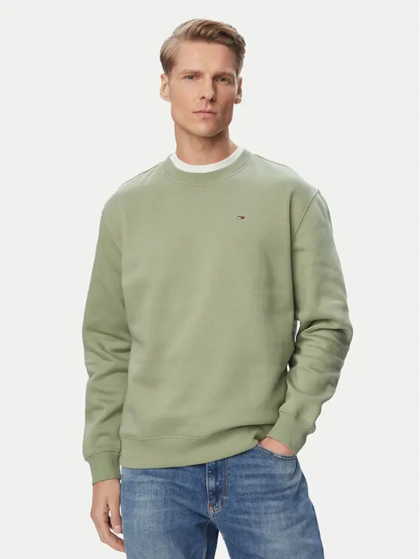 Tommy Jeans Tommy Jeans Majica dugih rukava DM0DM20741 Zelena Regular Fit
