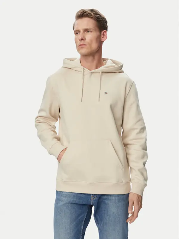 Tommy Jeans Tommy Jeans Majica dugih rukava DM0DM20742 Svijetlo bež Regular Fit