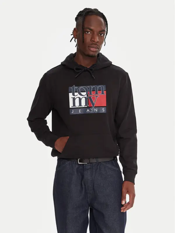 Tommy Jeans Tommy Jeans Majica dugih rukava DM0DM22092 Crna Relaxed Fit