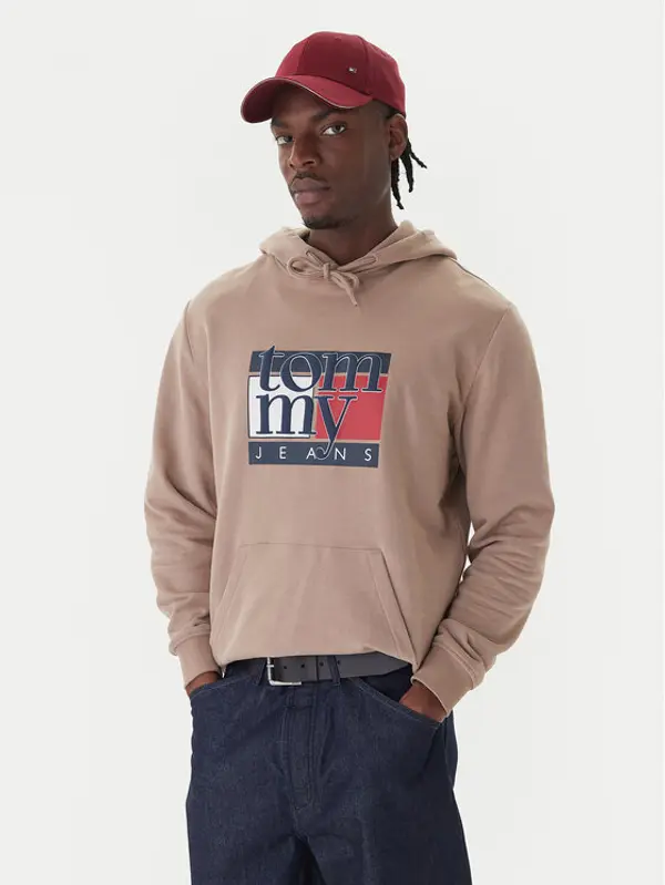 Tommy Jeans Tommy Jeans Majica dugih rukava DM0DM22092 Smeđa Relaxed Fit