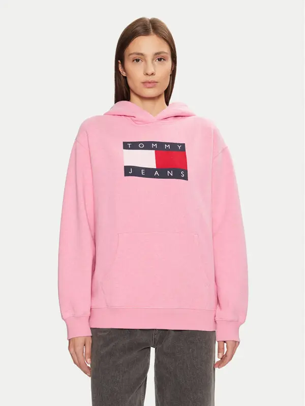 Tommy Jeans Tommy Jeans Majica dugih rukava DW0DW19407 Ružičasta Relaxed Fit