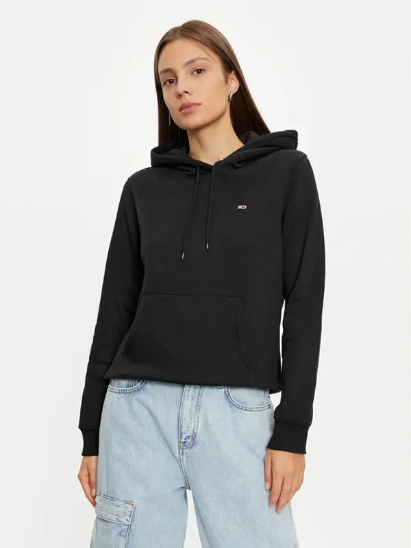 Tommy Jeans Tommy Jeans Majica dugih rukava DW0DW19958 Crna Regular Fit
