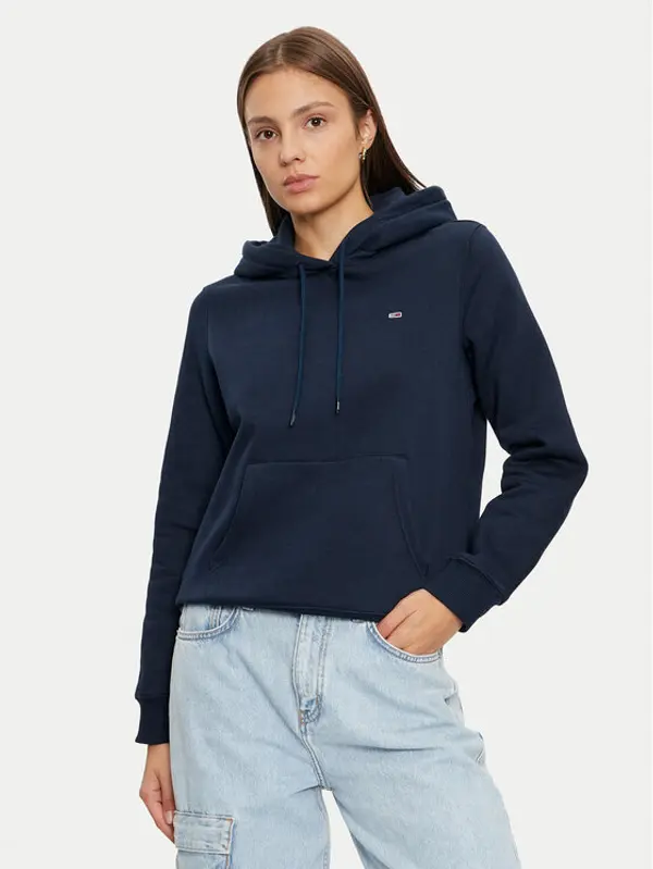 Tommy Jeans Tommy Jeans Majica dugih rukava DW0DW19958 Tamnoplava Regular Fit