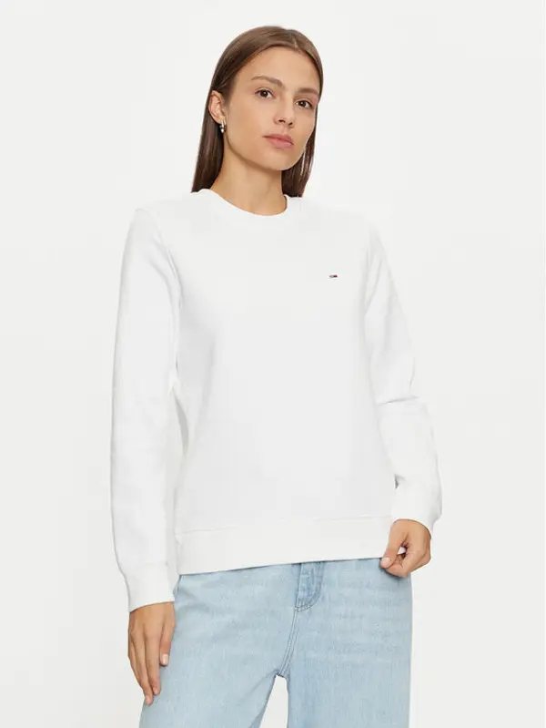 Tommy Jeans Tommy Jeans Majica dugih rukava DW0DW19959 Bijela Regular Fit