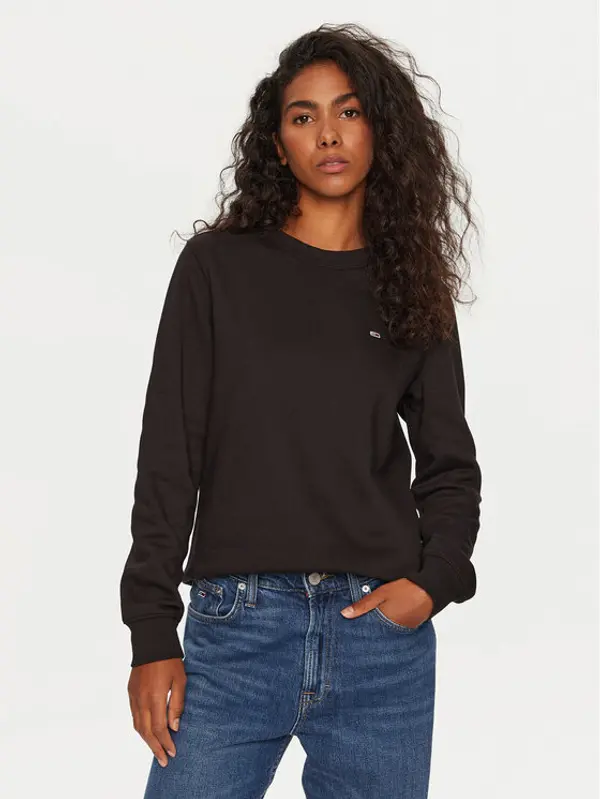Tommy Jeans Tommy Jeans Majica dugih rukava DW0DW19959 Crna Regular Fit