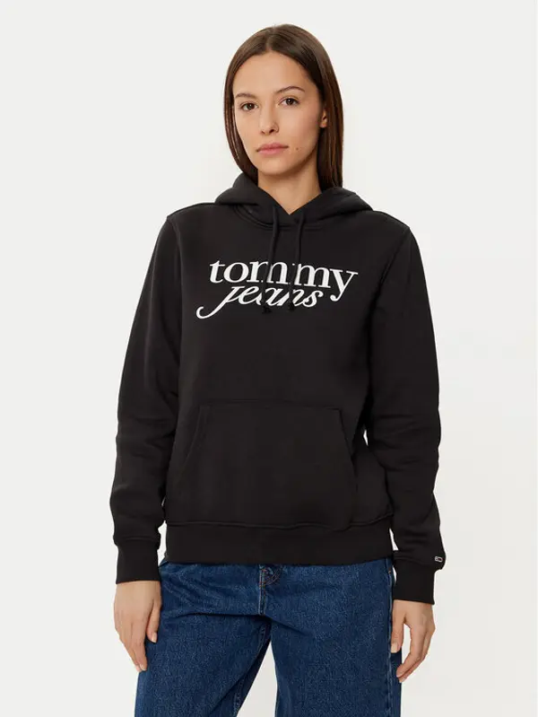 Tommy Jeans Tommy Jeans Majica dugih rukava DW0DW20170 Crna Regular Fit