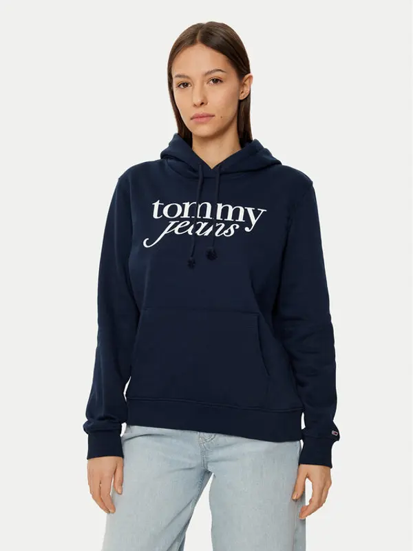 Tommy Jeans Tommy Jeans Majica dugih rukava DW0DW20170 Tamnoplava Regular Fit