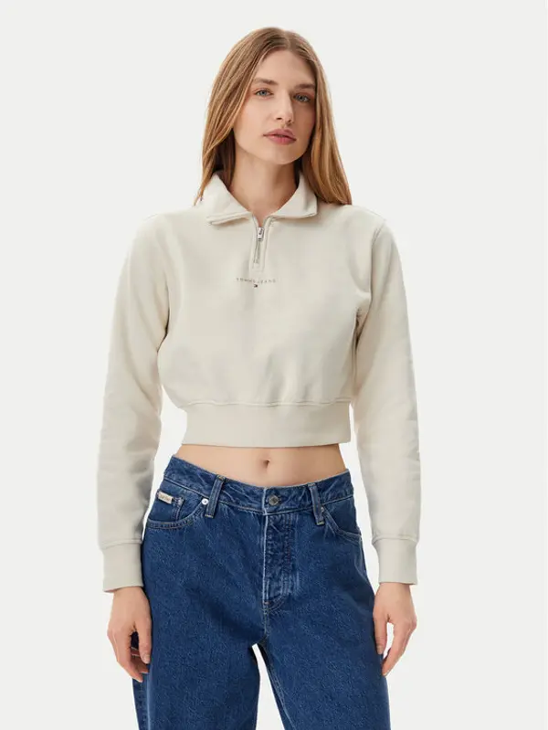 Tommy Jeans Tommy Jeans Majica dugih rukava DW0DW20305 Bež Regular Fit