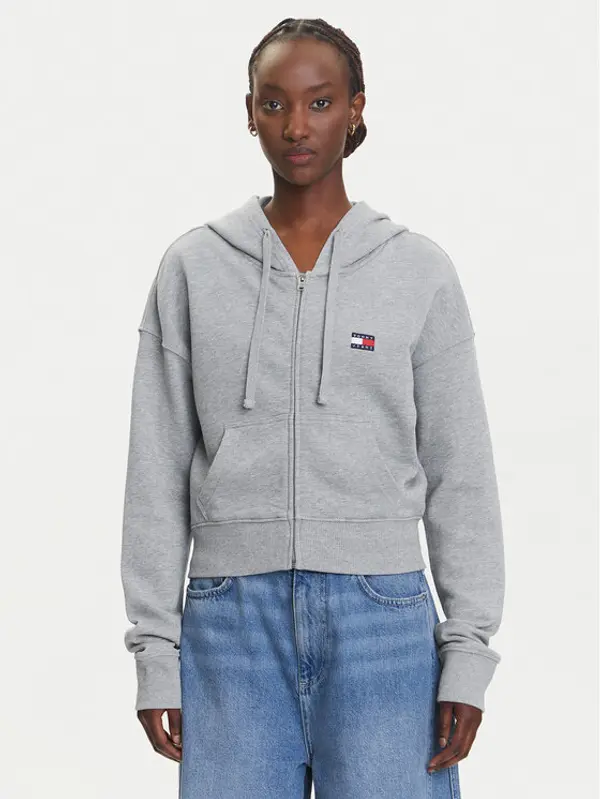 Tommy Jeans Tommy Jeans Majica dugih rukava DW0DW21147 Siva Boxy Fit