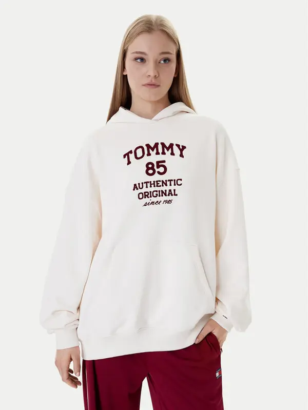 Tommy Jeans Tommy Jeans Majica dugih rukava DW0DW22603 Écru Relaxed Fit