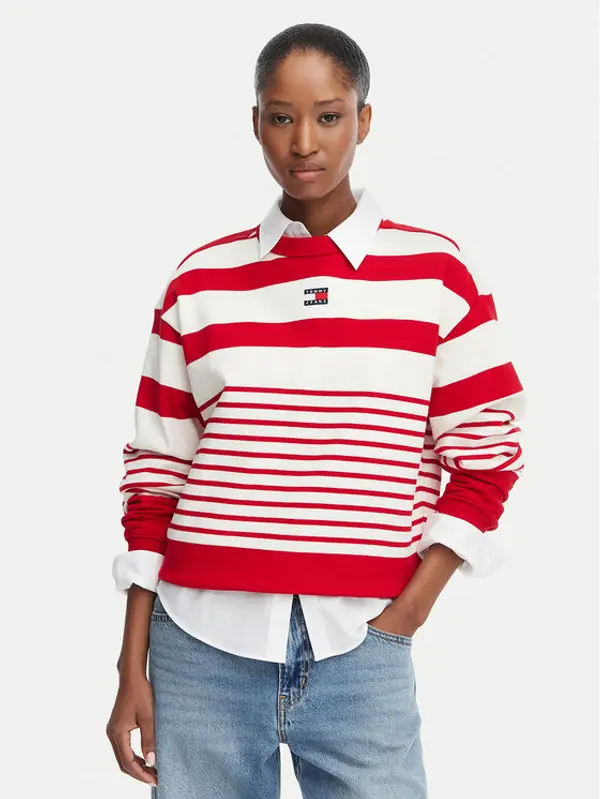 Tommy Jeans Tommy Jeans Majica dugih rukava DW0DW22824 Crvena Regular Fit