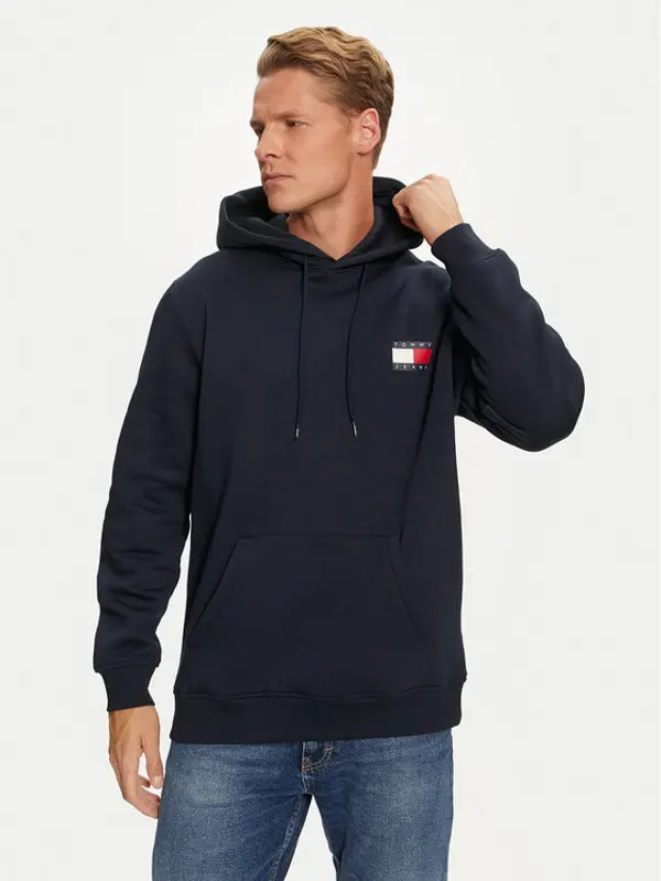 Tommy Jeans Tommy Jeans Majica dugih rukava Essential DM0DM20738 Tamnoplava Regular Fit