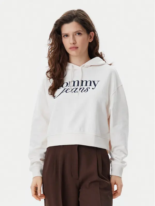 Tommy Jeans Tommy Jeans Majica dugih rukava Script DW0DW20306 Bež Relaxed Fit