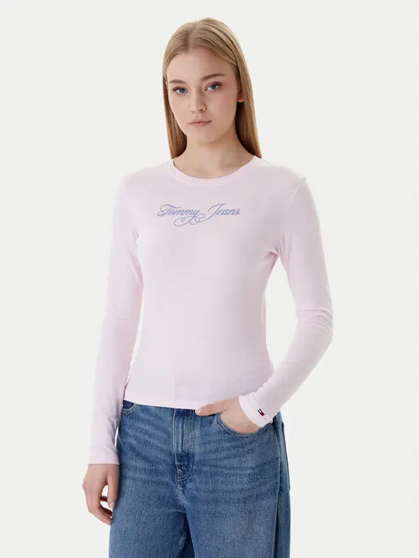 Tommy Jeans Tommy Jeans Majica Essential DW0DW21844 Ružičasta Regular Fit