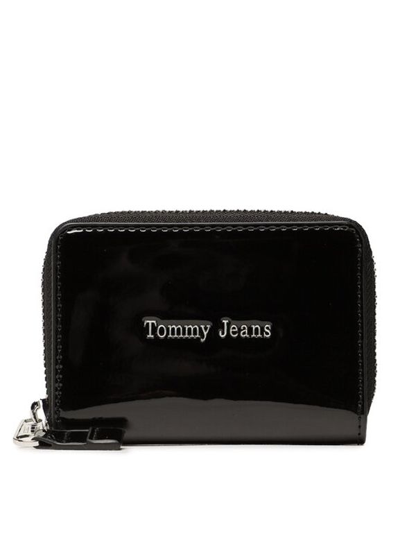 Tommy Jeans Tommy Jeans Mali ženski novčanik Tjw Must Small Za Patent AW0AW14974 Crna