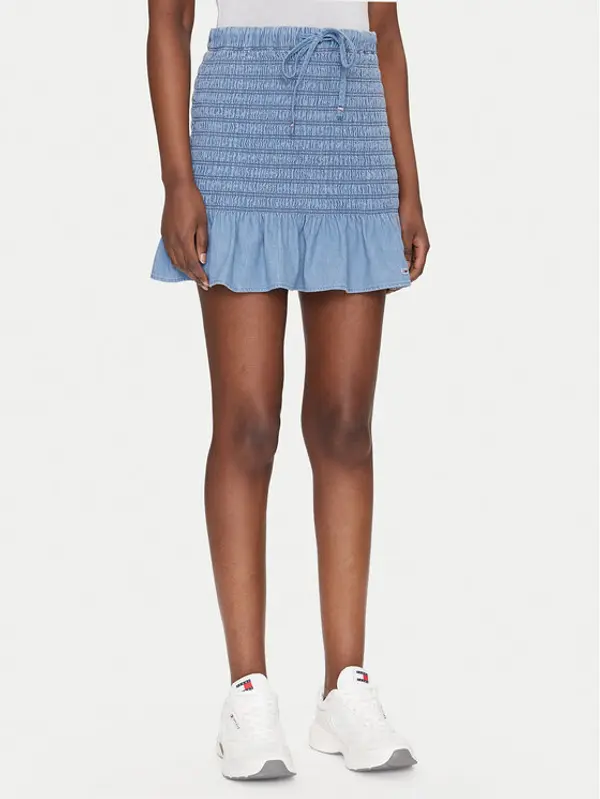 Tommy Jeans Tommy Jeans Mini suknja DW0DW20273 Plava Regular Fit