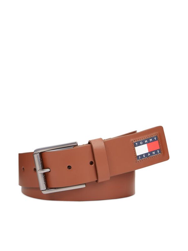 Tommy Jeans Tommy Jeans Muški remen Tjm Flag Leather 4.0 AM0AM12340 Smeđa