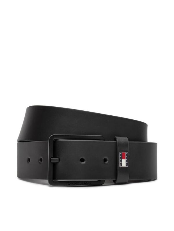 Tommy Jeans Tommy Jeans Muški remen Tjm Flag Leather 4.0 AM0AM12420 Crna