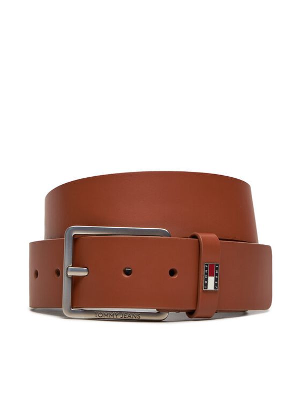 Tommy Jeans Tommy Jeans Muški remen Tjm Flag Leather 4.0 AM0AM12420 Smeđa