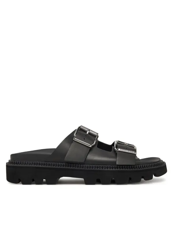 Tommy Jeans Tommy Jeans Natikače Double Strap Sandal EN0EN02753 Crna