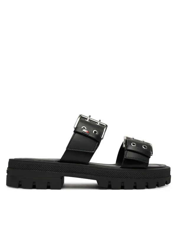 Tommy Jeans Tommy Jeans Natikače Tjw Buckle Straps Sandal EN0EN02966 Crna