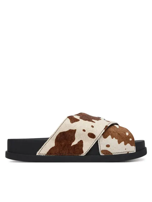 Tommy Jeans Tommy Jeans Natikače Tjw Comfort Slides Calf Hair EN0EN02941 Šarena