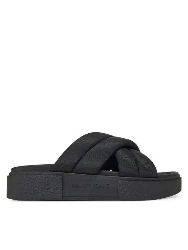 Tommy Jeans Tommy Jeans Natikače Tjw Flatform Sandal EN0EN02775 Crna