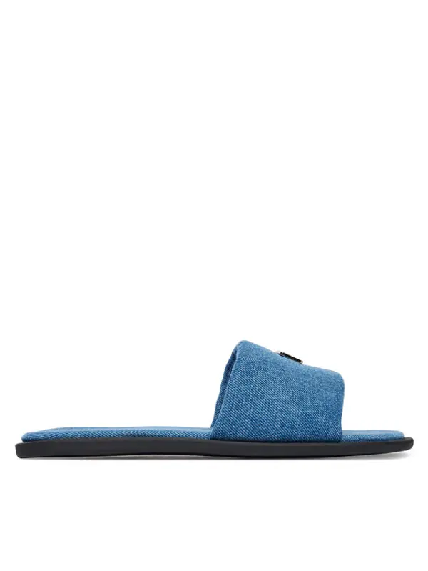 Tommy Jeans Tommy Jeans Natikače Tjw Padded Denim Casual Slide EN0EN03020 Plava