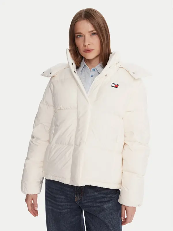 Tommy Jeans Tommy Jeans Pernata jakna Alaska DW0DW21623 Écru Relaxed Fit