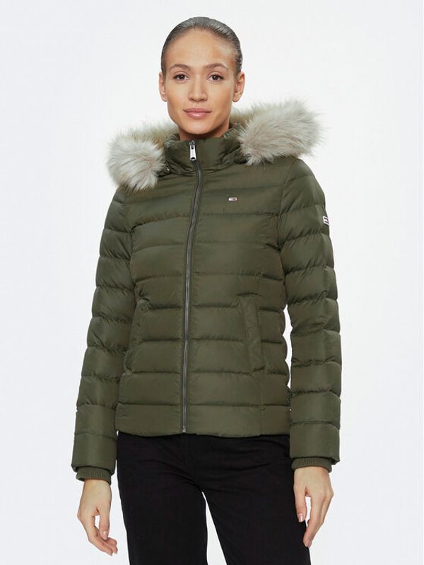 Tommy Jeans Tommy Jeans Pernata jakna Basic DW0DW08588 Zelena Slim Fit