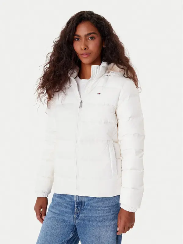 Tommy Jeans Tommy Jeans Pernata jakna Basic DW0DW18312 Bijela Slim Fit