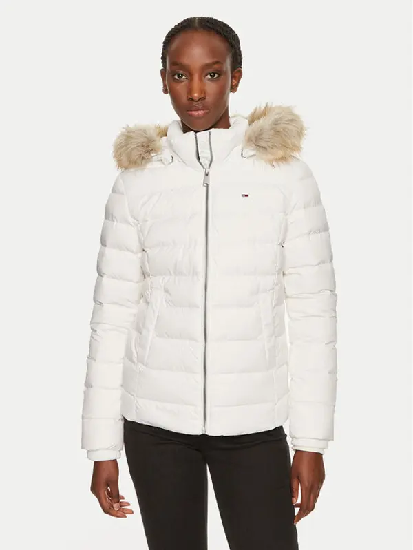 Tommy Jeans Tommy Jeans Pernata jakna Basic DW0DW18312 Bijela Slim Fit