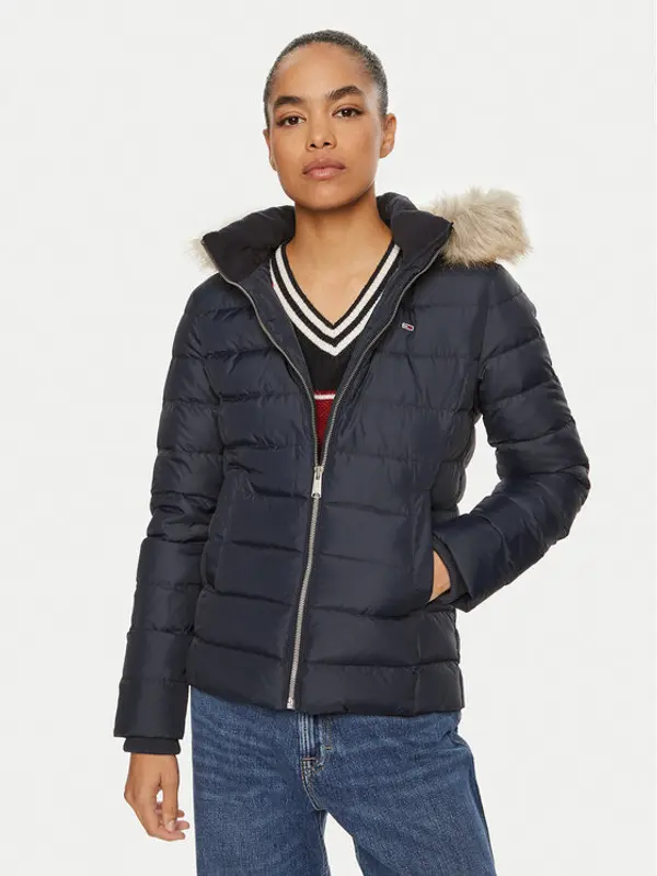 Tommy Jeans Tommy Jeans Pernata jakna Basic DW0DW18312 Tamnoplava Slim Fit