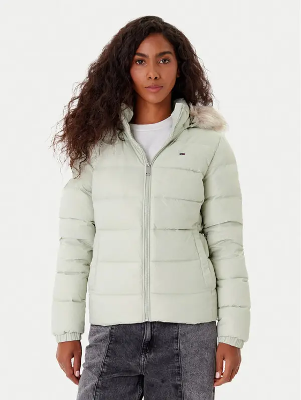Tommy Jeans Tommy Jeans Pernata jakna Basic DW0DW18312 Zelena Slim Fit