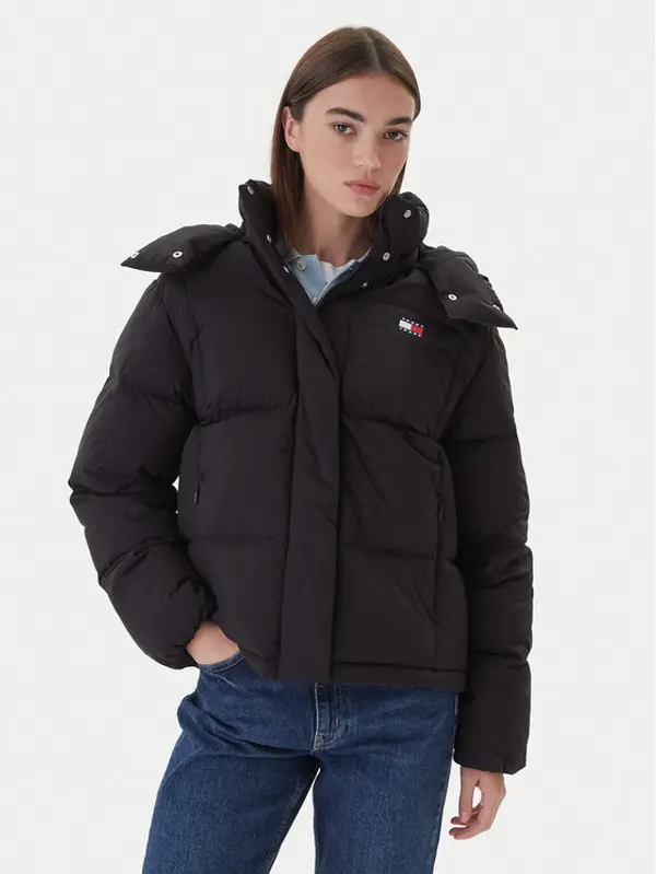 Tommy Jeans Tommy Jeans Pernata jakna DW0DW21623 Crna Regular Fit