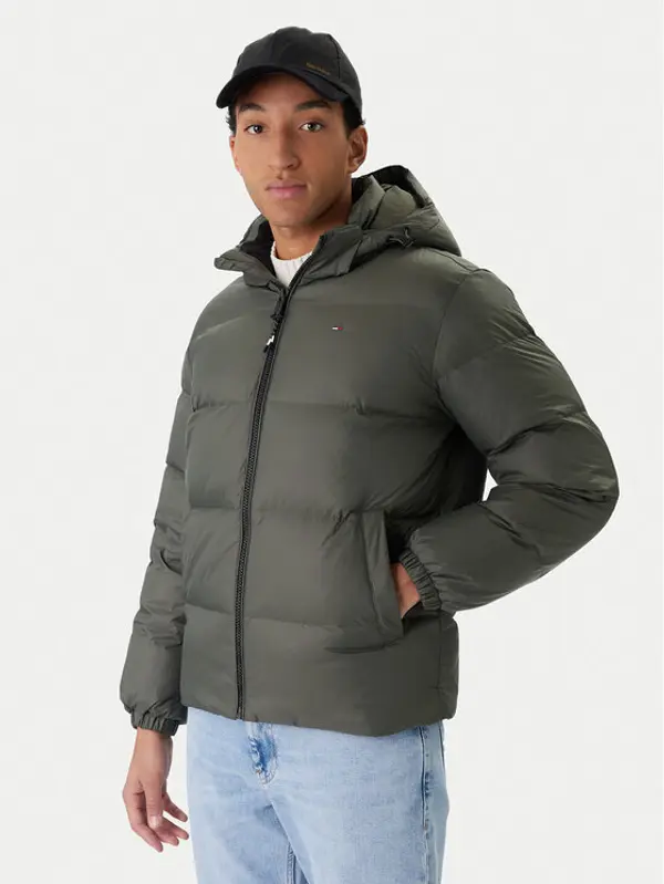 Tommy Jeans Tommy Jeans Pernata jakna Essential DM0DM19786 Zelena Regular Fit