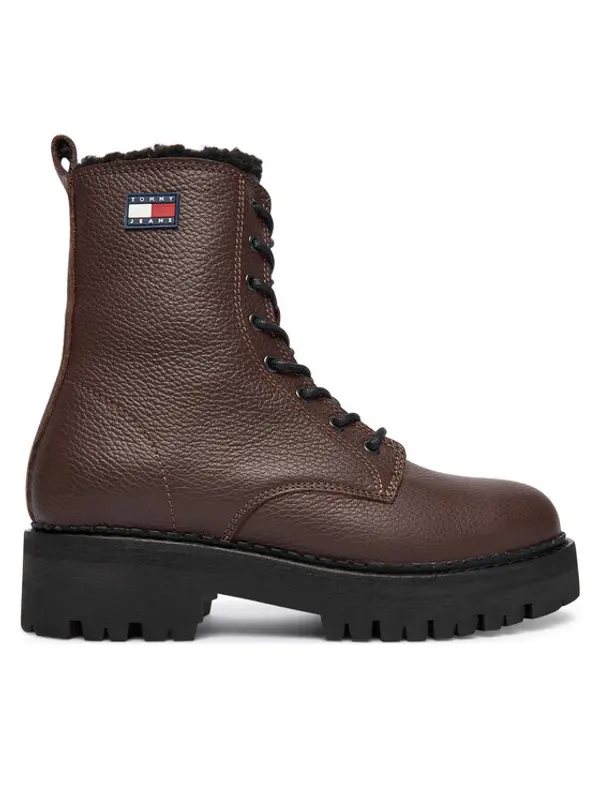 Tommy Jeans Tommy Jeans Planinarske cipele Tjw Urban Laceup Boot Wl EN0EN02906 Smeđa