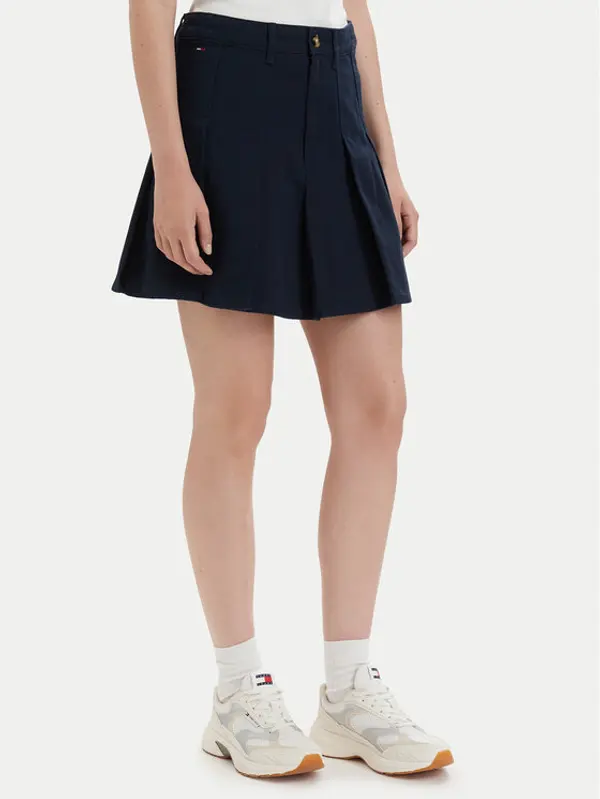 Tommy Jeans Tommy Jeans Plesirana suknja DW0DW23149 Tamnoplava Regular Fit