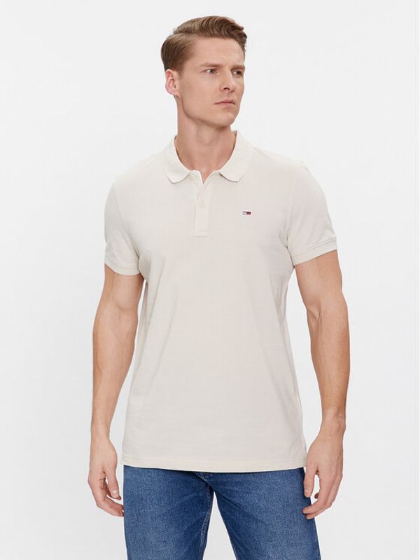 Tommy Jeans Tommy Jeans Polo DM0DM18312 Bež Slim Fit