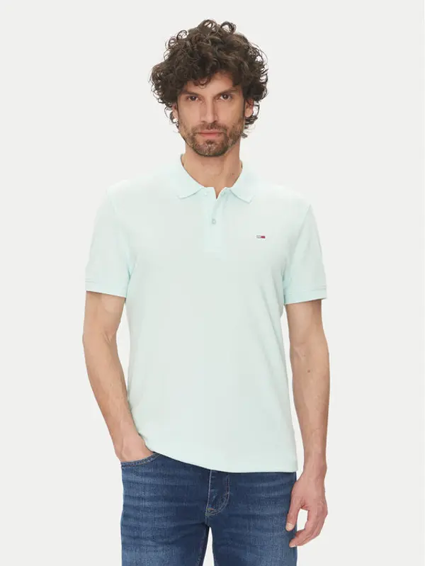 Tommy Jeans Tommy Jeans Polo DM0DM20226 Zelena Slim Fit
