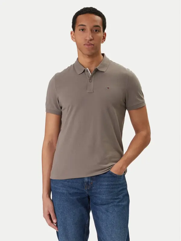 Tommy Jeans Tommy Jeans Polo DM0DM20676 Bež Slim Fit