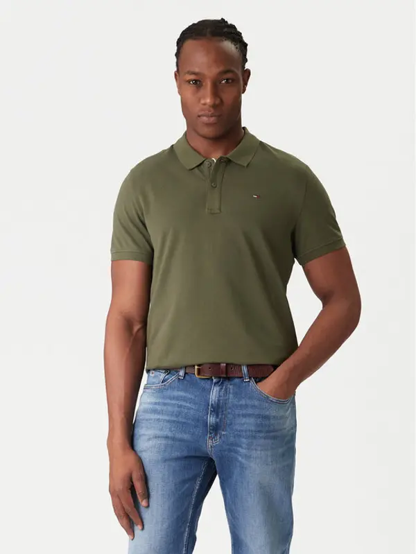 Tommy Jeans Tommy Jeans Polo DM0DM20676 Kaki Slim Fit